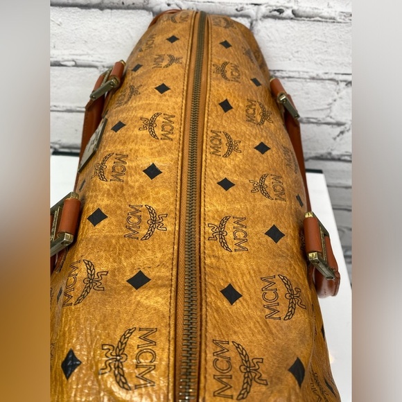 MCM Visetos Boston Medium Vintage Leather Handbag MCM München - Picture 12 of 16